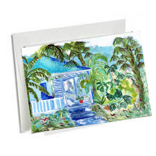 6 Art Note Cards, -SS Plantation Style 3.5 x 5